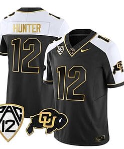 Colorado Buffaloes Travis Hunter Jersey #12 Vapor Gold Limited All Stitched Alternate