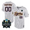 Custom Lsu Tigers Jersey Name and Number World Series 2023 College Baseball White Pinstripe