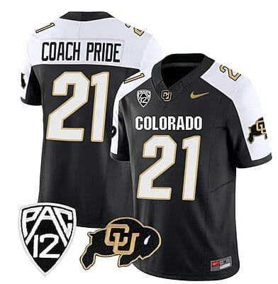 Colorado Buffaloes Coach Pride Jersey #21 Vapor Limited College Football All Stitched Alternate