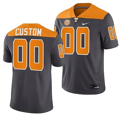 Custom Tennessee Volunteers Jersey Name and Number 2023 Artful Dodger Smokey Grey Alternate Football