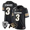 Colorado Buffaloes Dylan Edwards Jersey #3 Vapor College Football All Stitched Black