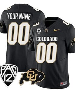 Custom Colorado Buffaloes Jersey Name and Number Vapor Limited College Football All Stitched Black