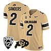 Colorado Buffaloes Shedeur Sanders Jersey #2 Vapor College Football All Stitched Gold