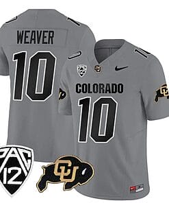 Colorado Buffaloes Xavier Weaver Jersey #10 Vapor Limited College Football All Stitched Gray