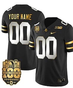 Custom Ohio State Buckeyes Jersey Name and Number College Football Stitched Black Limited