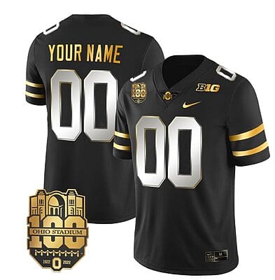 Custom Ohio State Buckeyes Jersey Name and Number College Football Stitched Black Limited