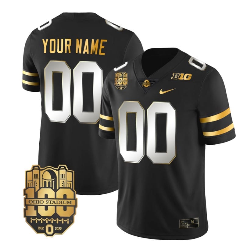 Custom Ohio State Buckeyes Jersey Name and Number College Football Stitched Black Limited