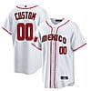 Custom Mexico Baseball Jersey 2023 World Cool Base All Stitched White
