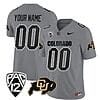 Custom Colorado Buffaloes Jersey Name and Number Vapor Limited College Football All Stitched Gray