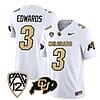 Colorado Buffaloes Dylan Edwards Jersey #3 Vapor Limited College Football All Stitched White
