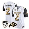 Colorado Buffaloes Shedeur Sanders Jersey #2 Vapor Limited College Football All Stitched Black Sleeves