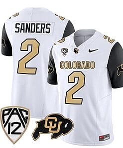 Colorado Buffaloes Shedeur Sanders Jersey #2 Vapor Limited College Football All Stitched Black Sleeves
