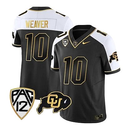 Colorado Buffaloes Xavier Weaver Jersey #10 Vapor Gold Limited All Stitched Alternate