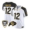 Colorado Buffaloes Travis Hunter Jersey #12 Vapor Gold Limited All Stitched Inverted