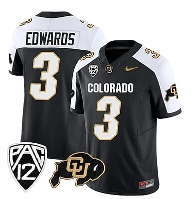 Colorado Buffaloes Dylan Edwards Jersey #3 Vapor Limited College Football All Stitched Alternate