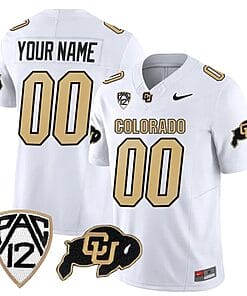 Custom Colorado Buffaloes Jersey Name and Number Vapor Limited College Football All Stitched White
