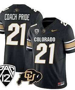 Colorado Buffaloes Coach Pride Jersey #21 Vapor College Football All Stitched Black