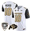 Colorado Buffaloes Xavier Weaver Jersey #10 Vapor Limited College Football All Stitched Black Sleeves