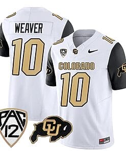 Colorado Buffaloes Xavier Weaver Jersey #10 Vapor Limited College Football All Stitched Black Sleeves