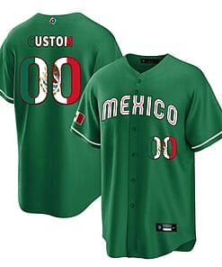 Custom Mexico Baseball Jersey 2023 World Cool Base All Stitched Green Limited