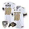 Colorado Buffaloes Xavier Weaver Jersey #10 Vapor College Football All Stitched White