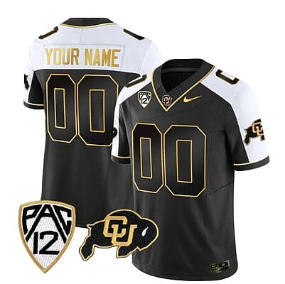 Custom Colorado Buffaloes Jersey Name and Number Vapor Limited Gold College Football All Stitched Alternate