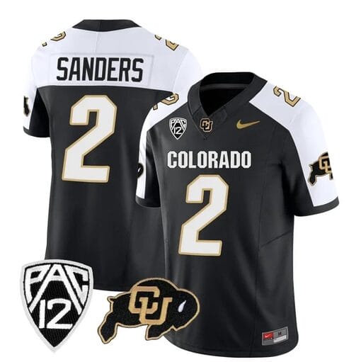 Colorado Buffaloes Shedeur Sanders Jersey #2 Vapor Limited College Football All Stitched Alternate