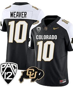 Colorado Buffaloes Xavier Weaver Jersey #10 Vapor Limited College Football All Stitched Alternate