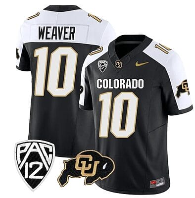 Colorado Buffaloes Xavier Weaver Jersey #10 Vapor Limited College Football All Stitched Alternate
