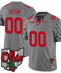 Custom Ohio State Buckeyes Jersey Name and Number College Football 2023 Stitched Alternate Gray