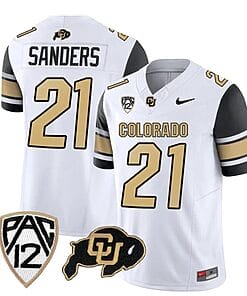 Colorado Buffaloes Shilo Sanders Jersey #21 Vapor College Football All Stitched Black Sleeves