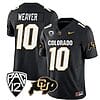 Colorado Buffaloes Xavier Weaver Jersey #10 Vapor Limited College Football All Stitched Black