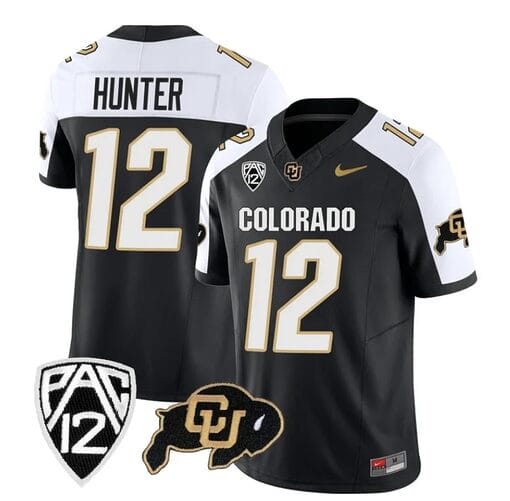 Colorado Buffaloes Travis Hunter Jersey #12 Vapor Limited College Football All Stitched Alternate