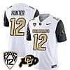 Colorado Buffaloes Travis Hunter Jersey #12 Vapor Limited College Football All Stitched Black Sleeves
