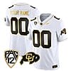 Custom Colorado Buffaloes Jersey Name and Number Vapor Limited Gold College Football All Stitched White Gold