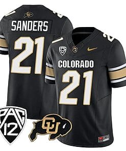 Colorado Buffaloes Shilo Sanders Jersey #21 Vapor College Football All Stitched Black