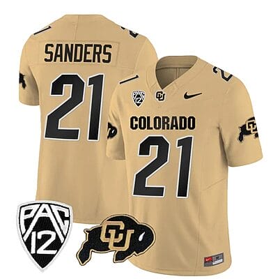 Colorado Buffaloes Shilo Sanders Jersey #21 Vapor Limited College Football All Stitched Gold