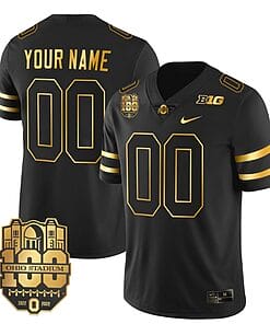 Custom Ohio State Buckeyes Jersey Name and Number College Football Stitched Black Gold