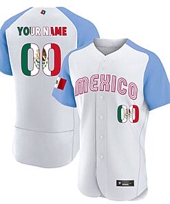 Custom Mexico Baseball Jersey 2023 World Flex Base All Stitched Alternate Limited