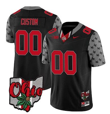 Custom Ohio State Buckeyes Jersey Name and Number College Football 2023 Stitched Alternate Black