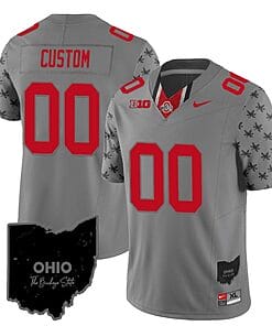 Custom Ohio State Buckeyes Jersey Name and Number College Football Stitched Alternate Gray