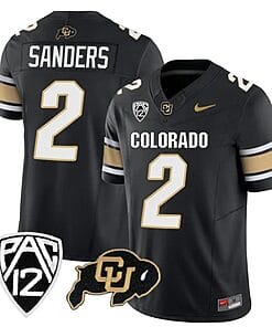 Colorado Buffaloes Shedeur Sanders Jersey #2 Vapor College Football All Stitched Black