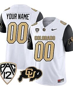 Custom Colorado Buffaloes Jersey Name and Number Vapor Limited College Football All Stitched Black Sleeves