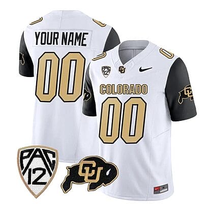Custom Colorado Buffaloes Jersey Name and Number Vapor Limited College Football All Stitched Black Sleeves