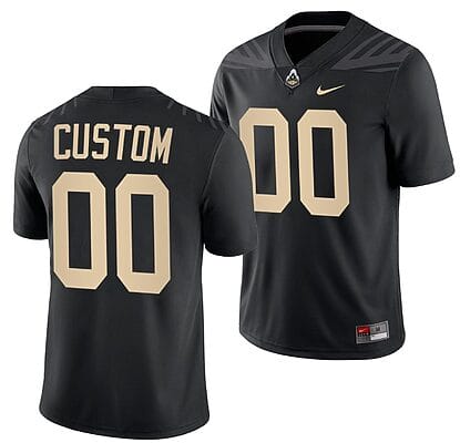 Custom Purdue Boilermakers Jersey Name and Number College Football Black