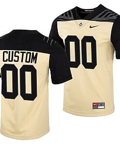 Custom Purdue Boilermakers Jersey Name and Number College Football Gold Vapor Untouchable