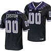 Custom TCU Horned Frogs Jersey Name and Number Alternate College Football Black Replica
