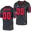 Custom TCU Horned Frogs Jersey Name and Number Alternate College Football Grey Replica