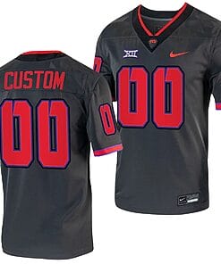 Custom TCU Horned Frogs Jersey Name and Number Alternate College Football Grey Replica