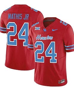 Houston Cougars Oilers Tony Mathis Jr Jersey #24 Inspired Vapor College Football 2023 All Stitched Red